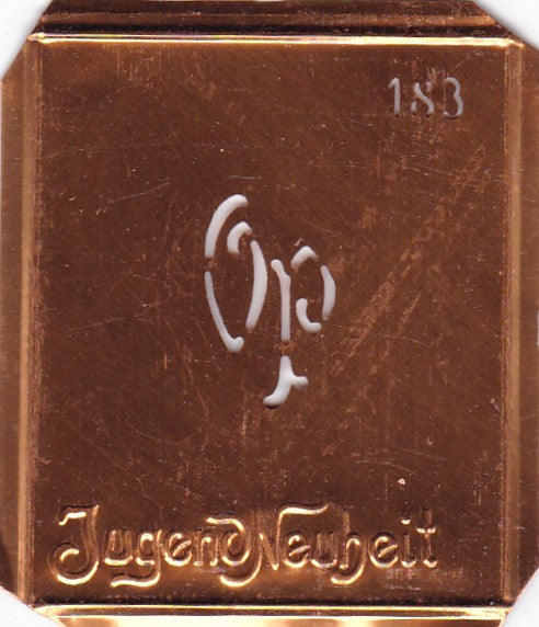 OP - Kleine interessante Monogramm Schablone - nicht nur zum Sticken geeignet