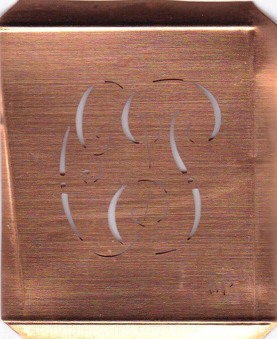 OP- Alte Monogramm Schablone zum Sticken und vieles mehr