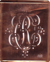 OR - Alte Monogramm Schablone mit nostalgischen Schnörkeln