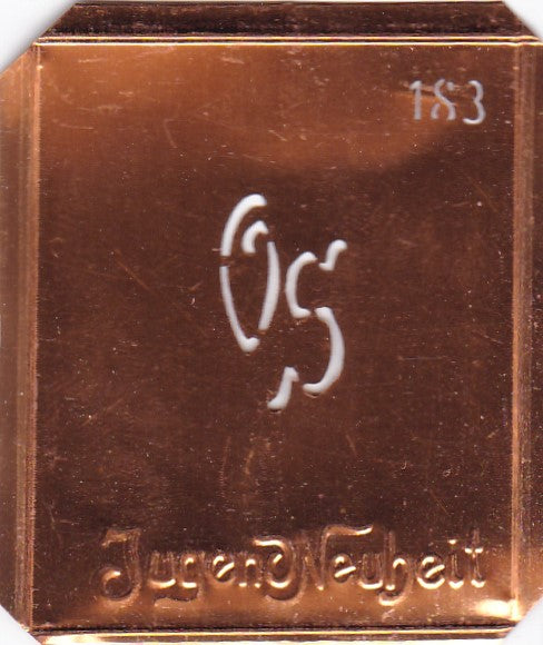 OS - Kleine interessante Monogramm Schablone