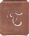 OT - 90 Jahre alte Stickschablone für hübsche Handarbeits Monogramme