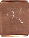 OU - 90 Jahre alte Stickschablone für hübsche Handarbeits Monogramme