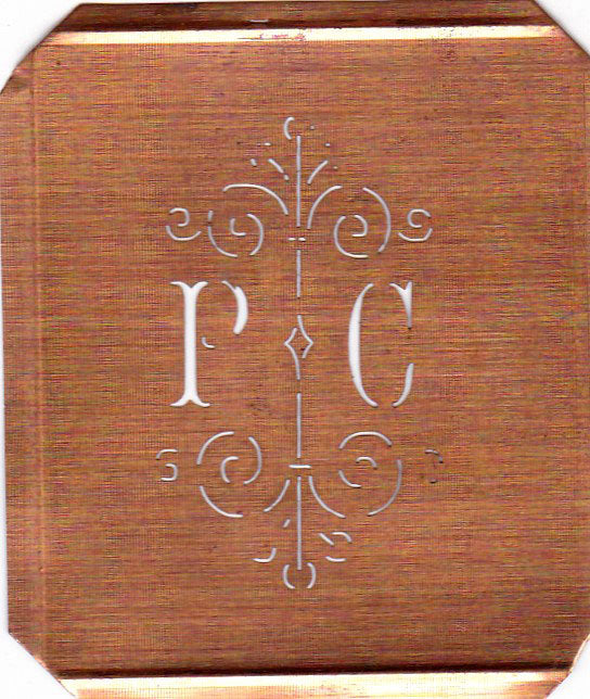 PC - Besonders hübsche alte Monogrammschablone