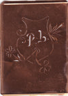 PL - Seltene Stickvorlage - Uralte Wäscheschablone mit Wappen - Medaillon