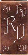 RD - Schablone mitMonogramm in 5 verschiedenen Größen