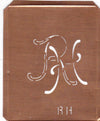 RH - 90 Jahre alte Stickschablone für hübsche Handarbeits Monogramme