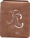 RL - 90 Jahre alte Stickschablone für hübsche Handarbeits Monogramme