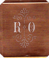 RO - Besonders hübsche alte Monogrammschablone
