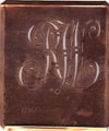 RW - Alte verschlungene Monogramm Stick Schablone
