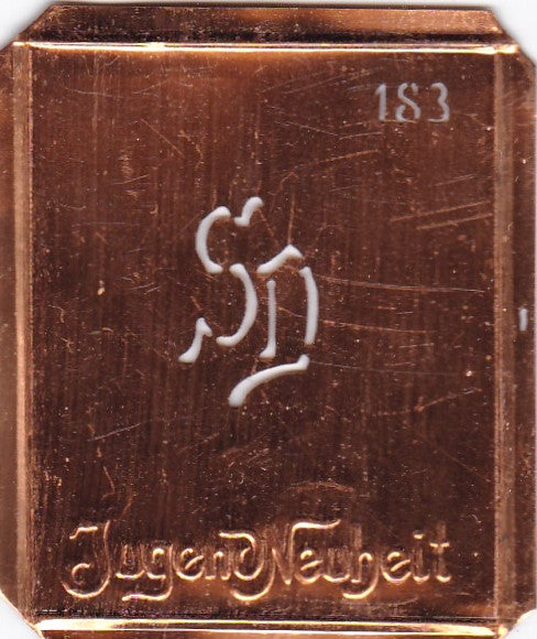 SD - Kleine interessante Monogramm Schablone