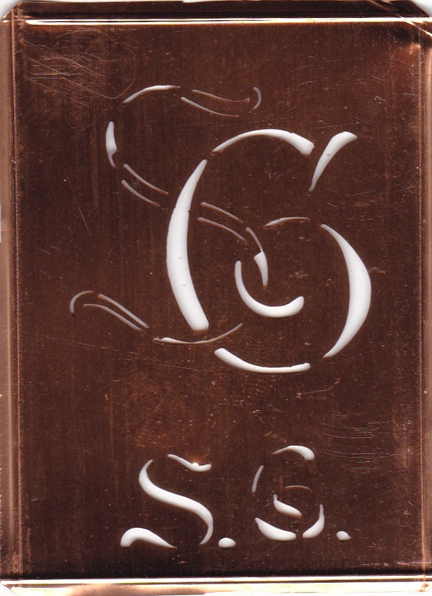 SG - Stickschablone für 2 verschiedene Monogramme