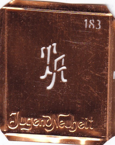 TA - Kleine interessante Monogramm Schablone