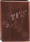 TF - Seltene Stickvorlage - Uralte Wäscheschablone mit Wappen - Medaillon