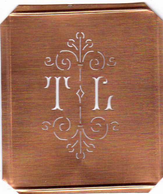 TL - Besonders hübsche alte Monogrammschablone