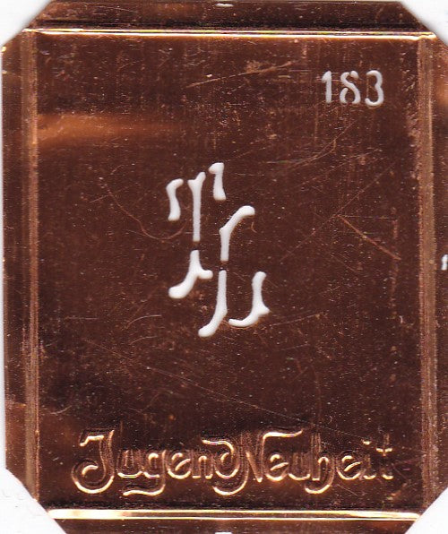 TL - Kleine interessante Monogramm Schablone