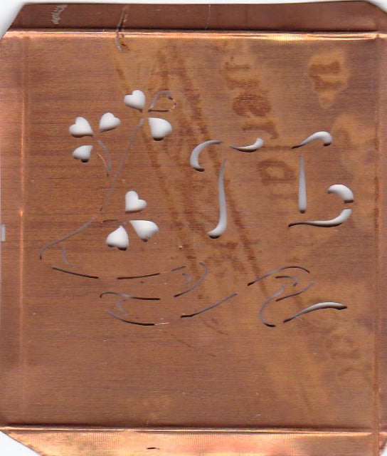 TL - Außergewöhnliche alte Monogrammschablone