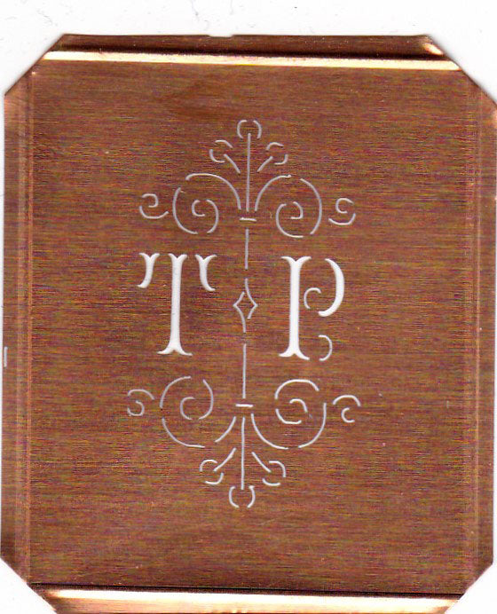 TP - Besonders hübsche alte Monogrammschablone