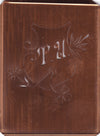 TU - Seltene Stickvorlage - Uralte Wäscheschablone mit Wappen - Medaillon