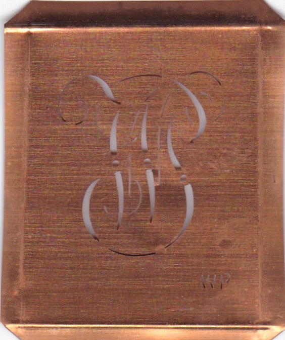 WP- Alte Monogramm Schablone zum Sticken und vieles mehr