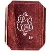 EP - Kupferschablone mit kleinem verschlungenem Monogramm