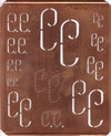 www.knopfparade.de - CC - Große Monogrammschablone mit 12 Monogrammen