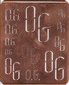 www.knopfparade.de - OG - Große Monogrammschablone mit 12 Monogrammen