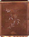 AD - Hübsche, verspielte Monogramm Schablone Blumenumrandung