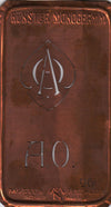 AO - Alte Jugendstil Stickschablone - Medaillon-Design