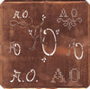 AO - Große Kupfer Schablone mit 7 Variationen