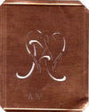 AW - 90 Jahre alte Stickschablone für hübsche Handarbeits Monogramme