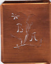 BA - Hübsche, verspielte Monogramm Schablone Blumenumrandung
