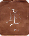 BB - 90 Jahre alte Stickschablone für hübsche Handarbeits Monogramme
