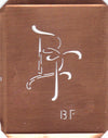 BF - 90 Jahre alte Stickschablone für hübsche Handarbeits Monogramme