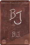 BJ - Alte sachlich designte Monogrammschablone zum Sticken