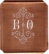 BO - Besonders hübsche alte Monogrammschablone