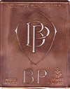 BP - Besondere Jugendstil Monogrammschablone