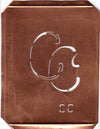 CC - 90 Jahre alte Stickschablone für hübsche Handarbeits Monogramme