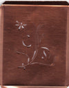 CD - Hübsche, verspielte Monogramm Schablone Blumenumrandung
