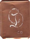CD - 90 Jahre alte Stickschablone für hübsche Handarbeits Monogramme