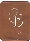 CE - 90 Jahre alte Stickschablone für hübsche Handarbeits Monogramme