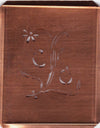 CO - Hübsche, verspielte Monogramm Schablone Blumenumrandung