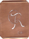 CR - 90 Jahre alte Stickschablone für hübsche Handarbeits Monogramme