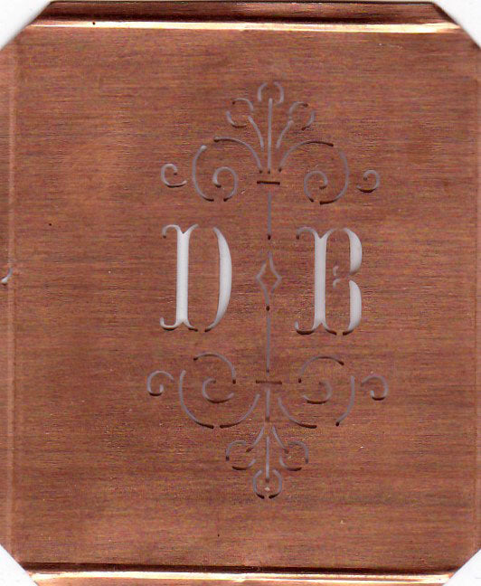 DB - Besonders hübsche alte Monogrammschablone