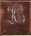 DC - Alte verschlungene Monogramm Stick Schablone