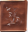 DD - Hübsche, verspielte Monogramm Schablone Blumenumrandung