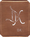 DK - 90 Jahre alte Stickschablone für hübsche Handarbeits Monogramme