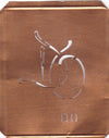 DO - 90 Jahre alte Stickschablone für hübsche Handarbeits Monogramme