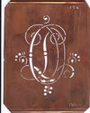 DO - Alte Monogramm Schablone mit Schnörkeln