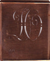DO - Alte verschlungene Monogramm Stick Schablone