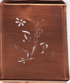 DP - Hübsche, verspielte Monogramm Schablone Blumenumrandung